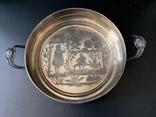 Simpson, Hall, Miller and Co. Silverplate Tray with Children's Scene picture