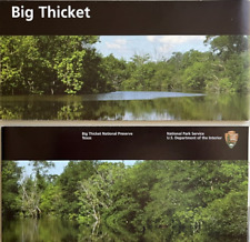 Newest BIG THICKET PRESERVE  NATIONAL PARK SERVICE UNIGRID BROCHURE Map GPO 2022 picture