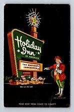 Middletown OH-Ohio, Holiday Inn Motel, Marque, Host, Vintage c1966 Postcard picture