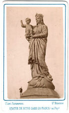CDV Le Puy en Velay.Statue of Notre Dame.Albuminé.Original photo Dear Rousseau picture