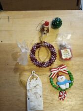Lot of 7 Christmas Ornaments  Mixed Ornaments  picture