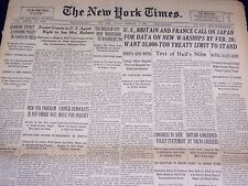 1938 FEBRUARY 6 NEW YORK TIMES - HULL'S NOTE TO JAPAN - NT 3120 picture