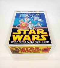 1977-78 Star Wars Vintage TOPPS Cards Acrylic Box Case PROTECTOR Series 1-5 Wax picture