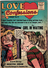 Love Confessions #47 1954 Really Nice Fine-ish Condition--BILL WARD ART picture