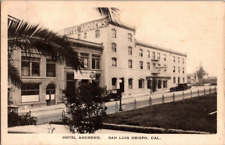 1920'S. SAN LUIS OBISPO, CAL. HOTEL ANDREWS. POSTCARD DD15 picture