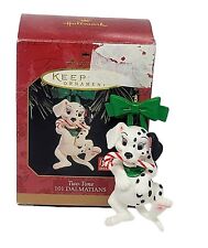 Vtg 1997 Hallmark Keepsake Christmas Ornament Two-Tone Dog Disney 101 Dalmatian picture