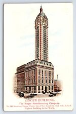 Postcard Singer Building Manufacturing Company New York City NY picture