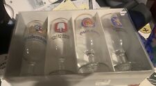 Set of 4 Authentic Collectible Made in Germany German brewing company beer glass picture