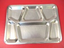 Vietnam US Navy USN 6-Compartment Stainless Steel Mess Hall Tray - Very NICE picture
