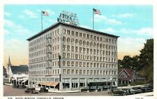 Vintage Postcard Hotel Benton Historical Landmark Corvallis Oregon Wesley Andrew picture