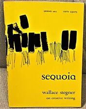 SEQUOIA SPRING 1962 WALLACE STEGNER ON CREATIVE WRITING picture