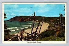 Cannon Beach OR-Oregon, Haystack Rock, Tillamook Head c1961 Vintage Postcard picture