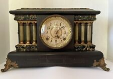 Vintage Antique Seth Thomas Adamintine Mantle Clock with Columns picture