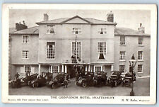Dorset England Postcard The Grosvenor Hotel Shaftesbury c1920's Posted picture