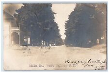 1905 Main Street View West Valley NY, Cattaraugus RPPC Photo Antique Postcard picture