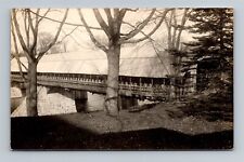 Long Covered Bridge c.1926-1940's - Real Photograph Postcard RPPC picture