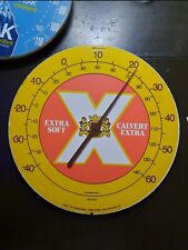 Vintage EXTRA SOFT CALVERT EXTRA WHISKEY Thermometer working insert no glass picture