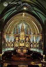 Montreal Quebec Canada ~ Notre Dame Church main altar ~ postcard  sku635 picture