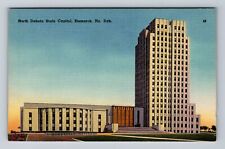 Bismarck ND-North Dakota, North Dakota State Capitol, Antique Vintage Postcard picture
