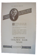 1927 Marchand's Golden Hair Wash, Ridgways Tea Queen Victoria Vintage PRINT AD67 picture
