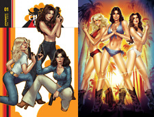 Charlie's Angels #1 Variant by Elias Chatzoudis NM+ Combo Pack Swimsuit picture