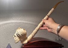 Large Meerschaum Pipe | Hand Craved Delicatedly Detailed Unsmoked Excellent Gift picture