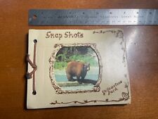 Vintage Faux-Leather Bound Yellowstone Park Snap Shot Book-Empty picture
