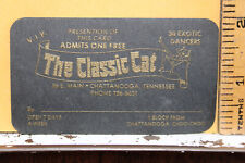 Vintage The Classic Cat Exotic Dancer Business Card Stripper Chattanooga TN picture
