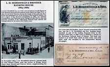 JUDAICA, Jewish Banking Firm 1865 L.H Brother. Cheques picture