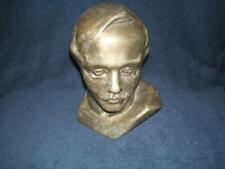 Russian poet M. Lermontov Bust Vintage USSR russian metal figurine 4146 picture