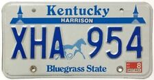 Kentucky 1994 Churchill Downs License Plate XHA 954 Harrison County picture