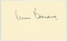 Christiaan Barnard Heart Surgeon Autographed Signed Index Card AMCo COA 19480 picture