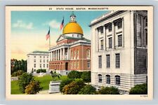 Boston MA, State House, Massachusetts Vintage Postcard picture