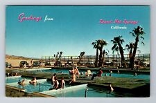 Desert Hot Springs CA-California, General Greeting, Pools, Vintage Postcard picture