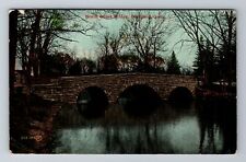 Stamford CT-Connecticut, North Street Bridge, Antique, Vintage c1912 Postcard picture