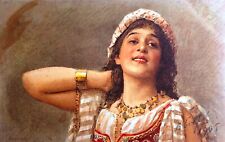 1905 Young Girl For the Community Saint Eugenia Antique Postcard picture