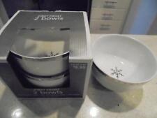 3 Target First Frost/Onyx & Ice/Silver Noel bowls 2 new in box + 1 mint pretty picture