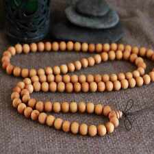 8mm Natural 108 pcs round Cedarwood Beads necklace Gift Spirituality Bohemia picture