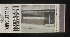 1950s Filley Bank Phone 2521 Photo of Storefront Filley NE Gage Co Matchbook picture