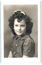 Vintage Postcard RPPC, Southern School Girl Photo, 1940's picture