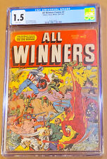 ALL WINNERS COMICS #7 (Timely: 1943) Schomburg Japanese WWII CGC 1.5 (FR/GD) picture