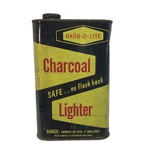 Vintage Barb-O-Lite Charcoal Lighter Can 32 oz. 