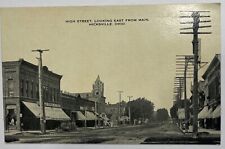 Rare 1900’s Picture Postcard Hicksville Ohio High Street Looking East From Main picture