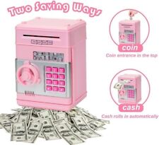 Girl Pink ATM Electronic Plastic Bank with Safe Password, Money Saving Box Age3+ picture