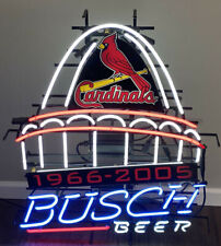 Buschs Beer St. Louis Cardinals Stadium Neon Light Sign 24