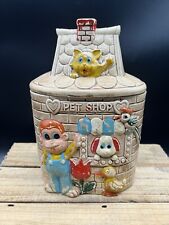 Vintage 1950’s Pet Shop Ceramic Cold Painted Cookie Jar - Woolco Toronto Canada picture