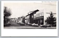 Postcard Denver PA Pennsylvania Main Street View Cars Businesses c1976 Vintage picture