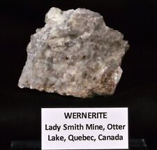 Wernerite Long Wave Fluorescent Mineral Quebec Canada picture