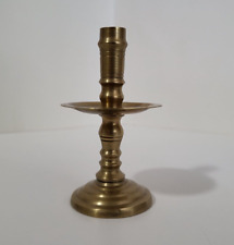 Vintage Brass Small Mini Candlestick Holder picture