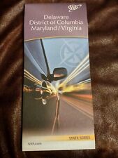 New AAA DELAWARE WASHINGTON DC Columbia MARYLAND VIRGINIA STATE ROAD MAP    2019 picture